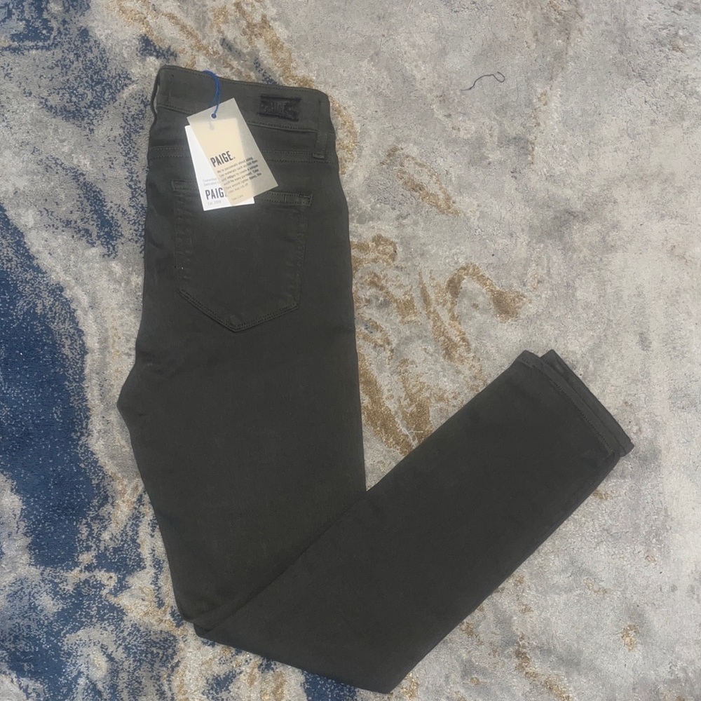 PAIGE Dark Moss Jeans